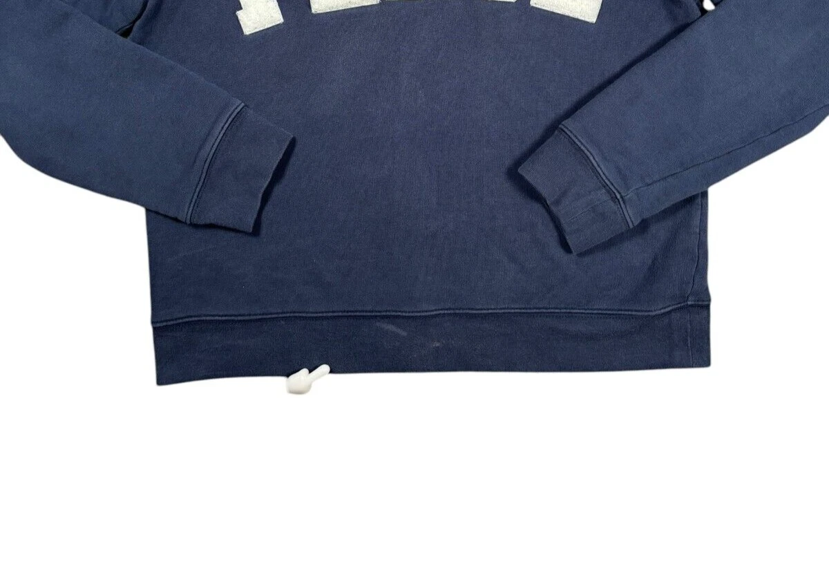 Felpa girocollo Tory Burch Sport Graphic PEACE blu navy taglia small pullover