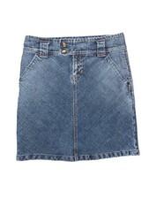 GAP Vintage Denim Pencil Skirt Size 1 High Waist Stretch Back Slit Y2K Retro