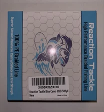 Reaction Tackle Braided Fishing Line Blue Camo 30lbs 500yards