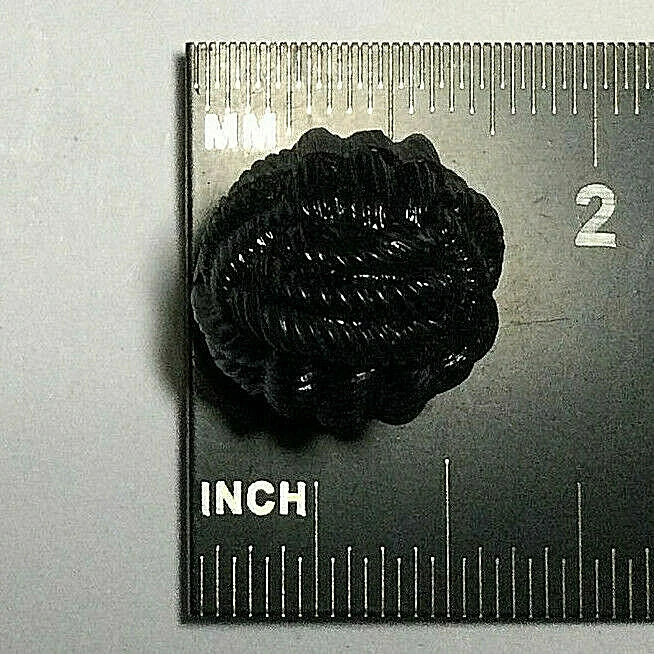 Black Nylon Chef Chef's Coat Uniform Washable Knot Button 13mm, 15mm Shank - Image 3 of 4
