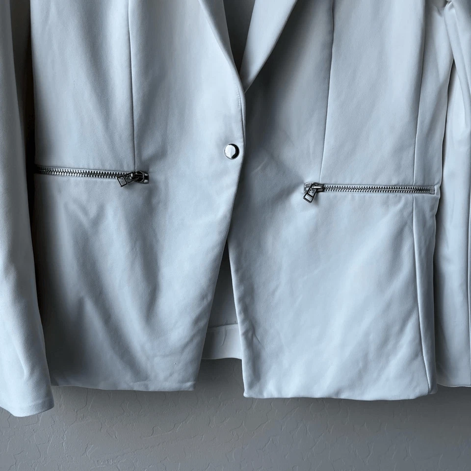 Veronica Beard Blazer Schoolboy Scuba Dickey Blazer Jacket White Size 8 - Image 4 of 4