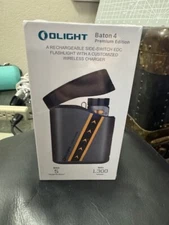 Olight Baton 4 Premium Fighter Pilot 1300 Lu Flashlight w/Charging Case, 170M