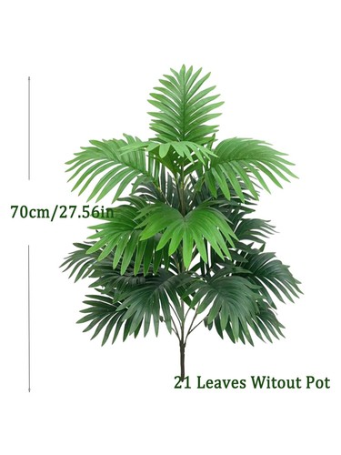 70 Large Artificial Palm Tree Realistic Monstera Leaves Indoor Outdoor Decor - Picture 25 of 25