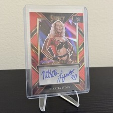 2023 Panini Select WWE Nikkita Lyons Red AUTO /49