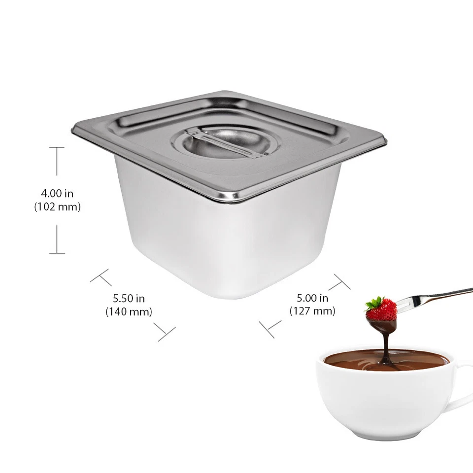 GorillaRock Chocolate Melting Pot | Electric Warmer | 27 lb | 6 Tanks | 110V - Изображение 3 из 4