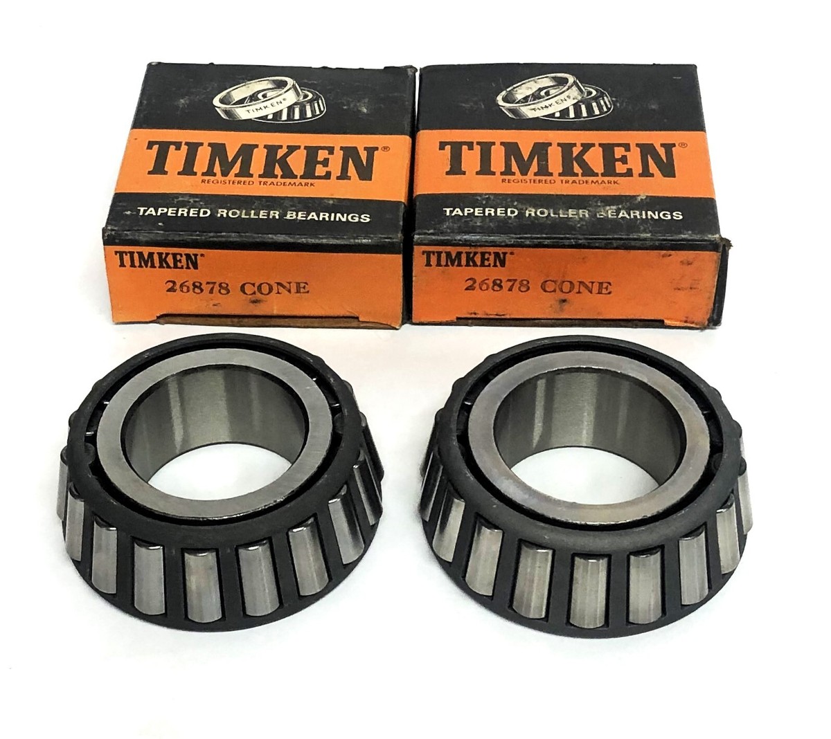 Timken Tapered Roller Bearing Cone 26878 [Lot of 2] NOS | eBay