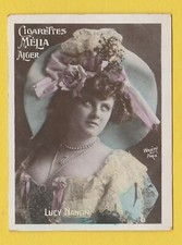 Cigarettes Melia Algeria Tobacco Card Tirage K - Lucy Nanon - Girl In Ornate Hat