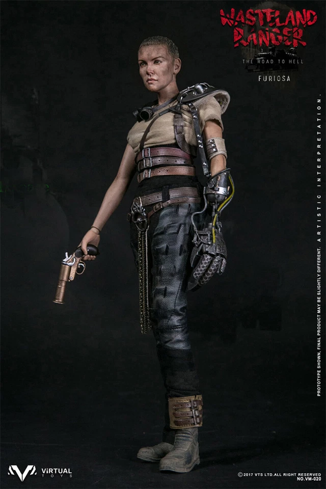 Figura de acción VTS TOYS 1/6 VM020 Mad Max 4 Commander Furiosa Charlize Theron Foto 3 de 4