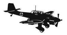 Junkers JU-87 Stuka Aufkleber