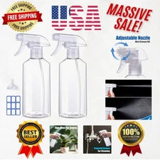 Eco-Friendly Adjustable Spray Bottles - 500ml for Hair, Plants, and Cleaning