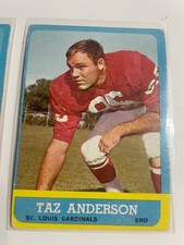 Vintage Lot of 2 1962 San Francisco 49ers Owens # 156 & Anderson # 151 VG +