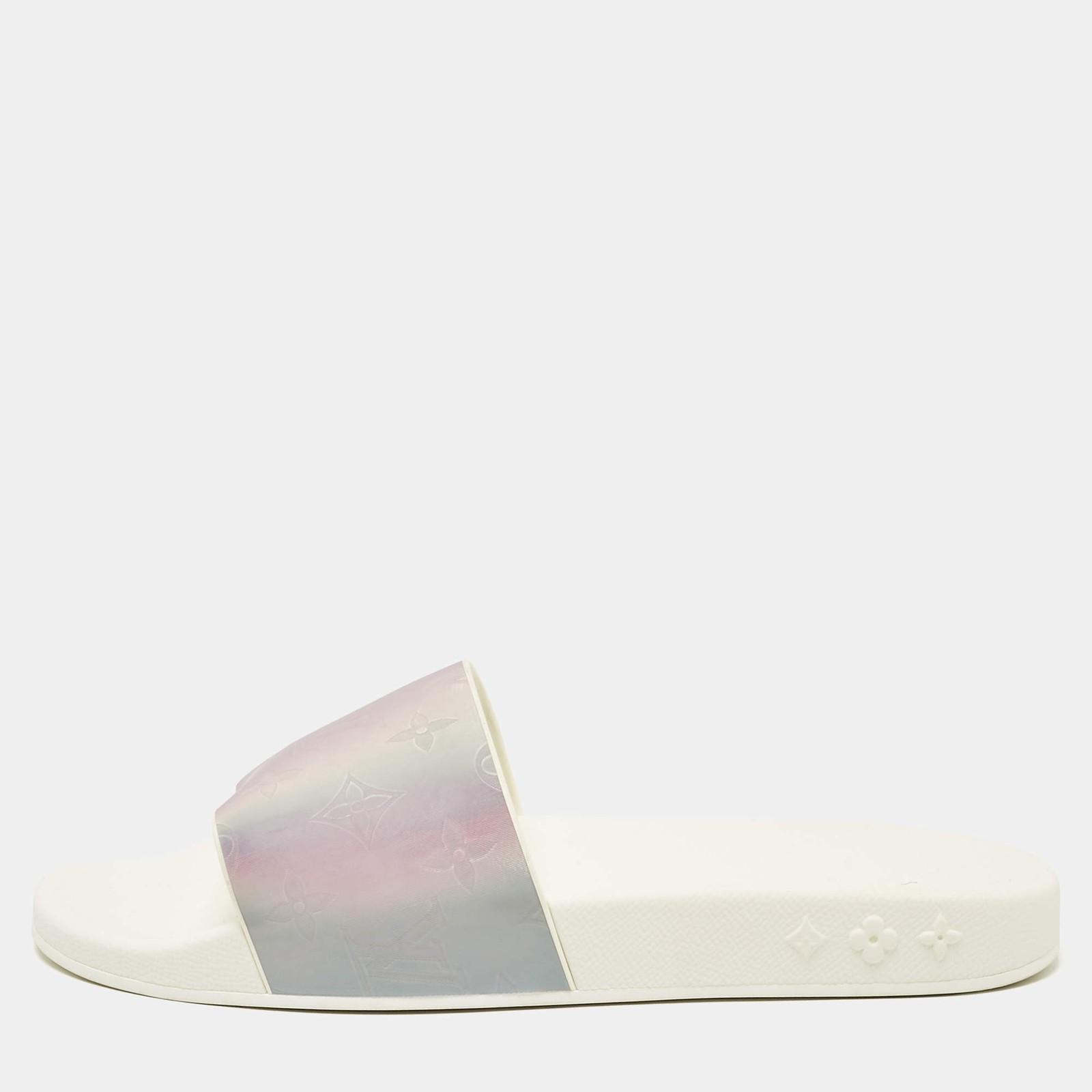 Louis Vuitton Purple PVC Waterfront Slide Sandals Size 40