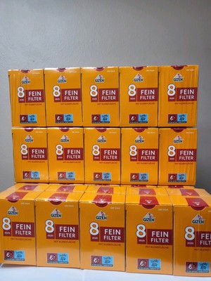 Gizeh Feinfilter 24Stangen x 10 Packungen x100 Stück mit 8mm Toppreis
