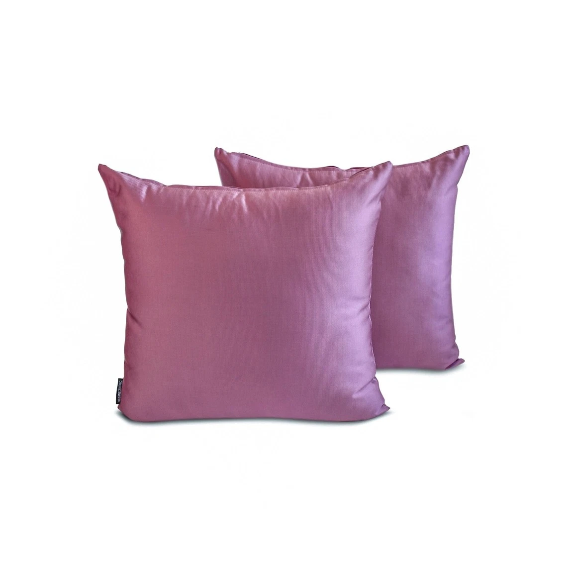 Light Purple Satin Throw Pillow Covers, Pack of 2-Light Purple Slub Satin