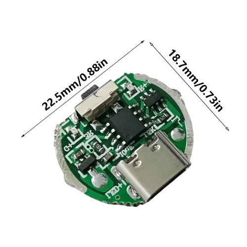 Two-speed Driver Board DIY Module Flashlight Circuit Board USB C Charging Board - Picture 8 of 8