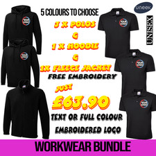Embroidered Workwear Bundle Package Custom Personalised Work Wear Bundle