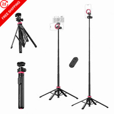 ULANZI MT44M Auto Open Magnetic Phone Tripod, 59" Selfie Stick 59", Black