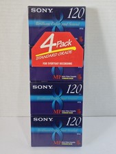 Sony 8mm Video Metal Cassette P6-120MP 120 Minute 4 Pack BRAND NEW SEALED