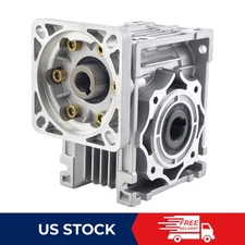 NMRV40 Ratio 5:1 Worm Gearbox Worm Gear Speed Reducer 14mm Input Shaft Diameter