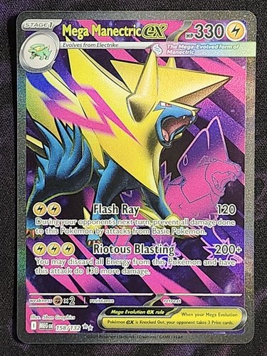 Pokemon Mega Manectric ex 158/132 Mega Evolution MEG