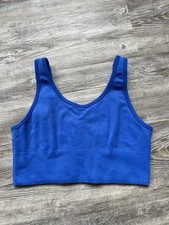 Reggiseno sportivo donna Target Athletic Top foderato senza imbottitura taglia small blu 