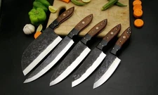 CUSTOM HANDMADE HIGH CARBON STEEL CHEF SET - IMPORT TAX PAID BY SELLER