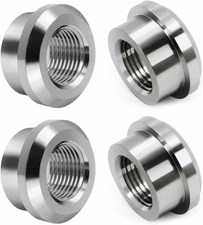 Aluminum 3/8" NPT Female Weld on Bung Weldable Fitting 4PCS