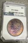 1886 Morgan Silver Dollar PCI M S 6 5+ Toned!