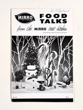 1960s FOOD TALKS FROM THE MIRRO TEST KITCHEN Christmas Baking Issue Vol 32 No. 2
