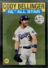 Cody Bellinger 2021 Topps 1986 All-Star Black /299 #86AS-12 Cubs