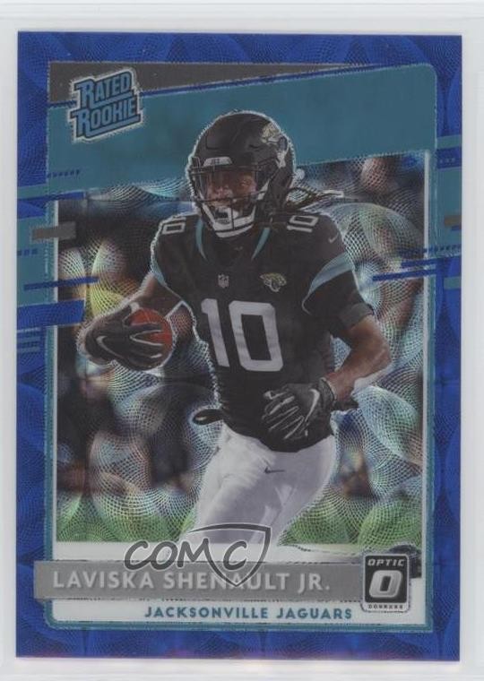 2020 Donruss Optic Rated Rookies Blue Scope Prizm Laviska Shenault Jr #168 0pd2