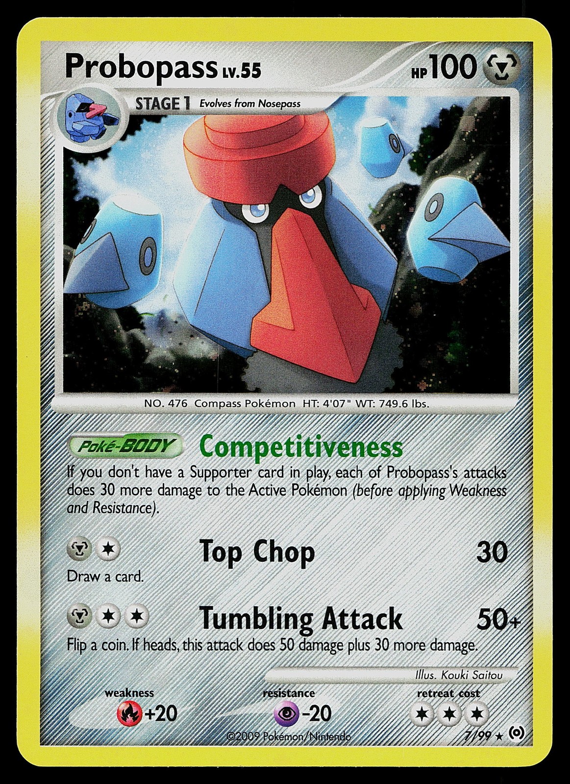 Pokemon Card - Probopass Arceus 7/99 Holo Rare