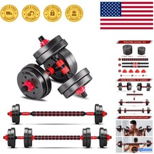 Versatile 3-in-1 Adjustable Dumbbells Set - Perfect for Home Workouts Fitness