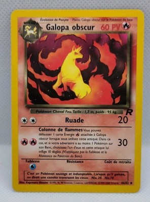 Pokemon Card GALOPA OBSCUR 44/82 Team Rocket ED2 Wizards 2001 FR NEAR MINT