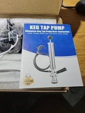 Hilangsan Beer Keg Party Pump 8inch Beer tap Pump Chrome Plated D Coupler system
