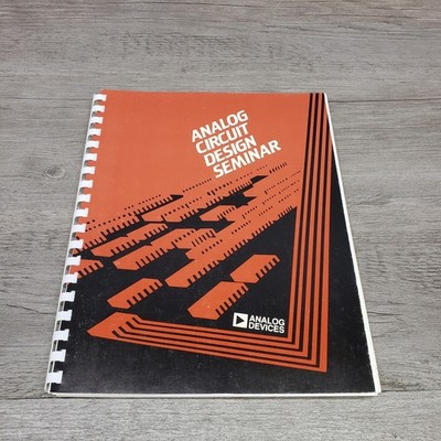 Analog Circuit Design Seminar by Analog Devices Handbook Quick Shipping