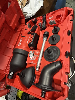 #ad Milwaukee M12 Drain Cleaning Air Gun Kit 2572B 21 $325.00