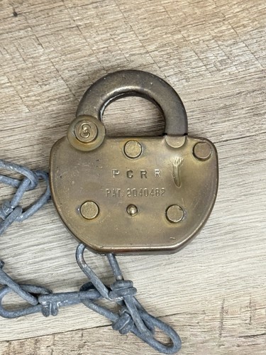 Vintage Old Adlake PCRR Penn Central Padlock Lock