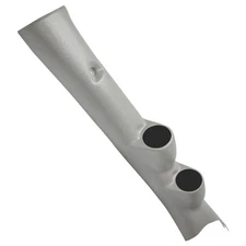 GlowShift Taupe Full Size Dual Pillar Gauge Pod 52mm for 10-18 Dodge Ram Cummins