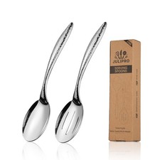 Stainless Steel Serving spoons set with Slotted Spoon.Serving Spoon and Perfo...