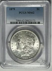 1879 MORGAN DOLLAR PCGS MS 62