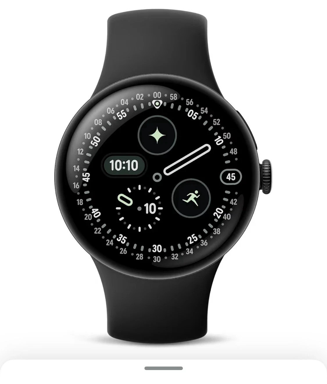 Google Pixel Watch 4 - 45mm - Wi-Fi - Matte Black Case - GPS + Bluetooth - NEW