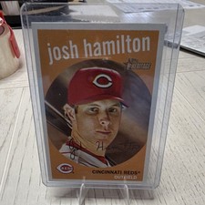 Topps 2008 Heritage Base Set #78 Josh Hamilton Cincinnati Reds Baseball