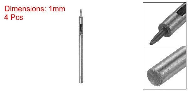 4Pack Hollow Round Hole Punch 1mm Alloy Steel Leather Hole Punch Set - Image 2 of 4