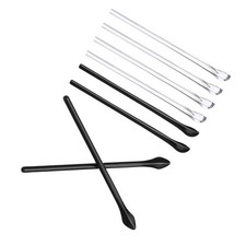 4Pairs Black Clear Glasses End Tips DIY Ear Sock Tube Style 3 Anti Slip