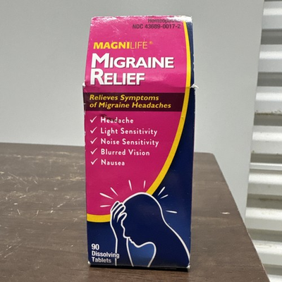 #ad 1 Magnilife Migraine Relief Homeopathic 90 Dissolving Tablets $20.99