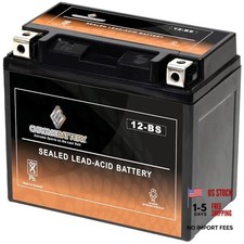 12-BS Maintenance-Free 12V 12Ah Battery Replacement for ATV, AGM Battery