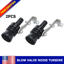 2x XL Car Turbo Sound Whistle Muffler Tip Exhaust Pipe Blow off Valve Simulator