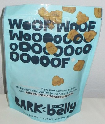 Bark In The Belly Dog Treats SOFT BAKED NUGGETS Fish Recipe 4 oz 