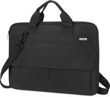 Laptop Bag Carrying Case 15.6 Inch Slim Waterproof Computer Sleeve Cover Black